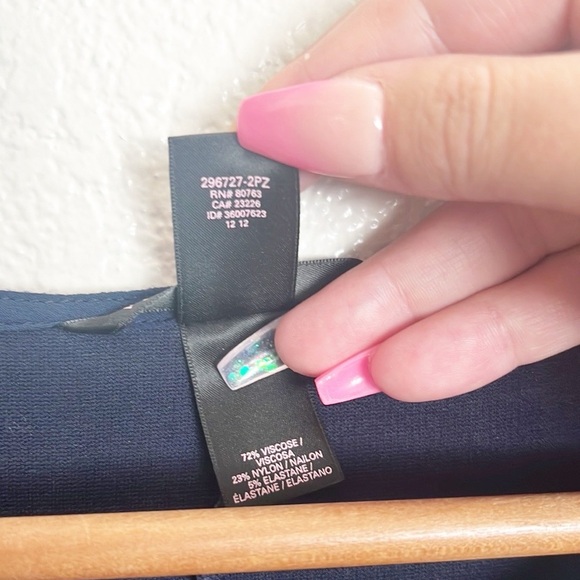 Victoria's Secret Y2K Navy Blue Mini Peplum Mesh Tank Dress - Picture 8 of 12